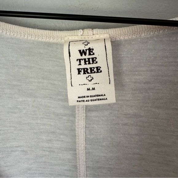 We The Free On My Mind White Oversized Long Sleeve Cozy Women’s T-shirt Sz M - Picture 4 of 6